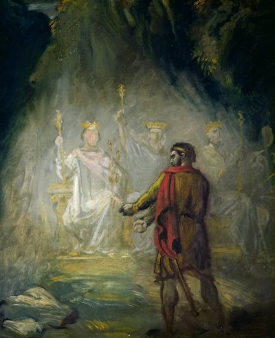 Macbeth door Théodore Chassériau